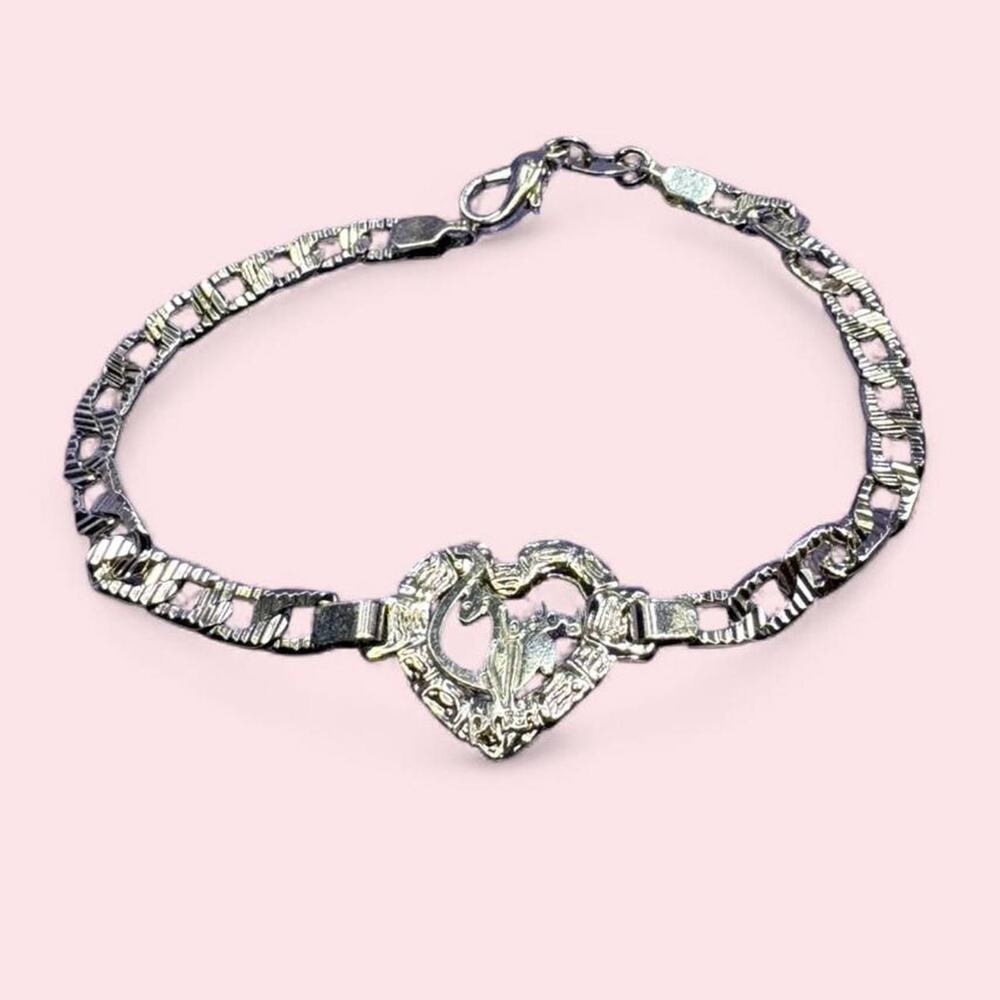 Y2k baby phat silver bracelet
